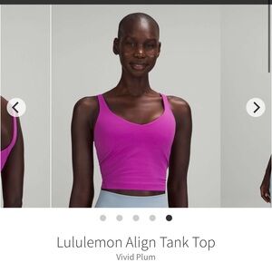 Lululemon Align Tank Top Vivid Plum *Nulu Sz 6